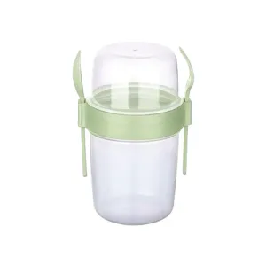 1100Ml Bpa Free Breakfast Food Container With Spoon And Fork Ap-9453