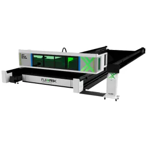 12000W to 30000W Large Format Metal Cutter FlexMax Fiber Laser JET ULTRA Series 20x8', 26x8' and 40x10' Worktables