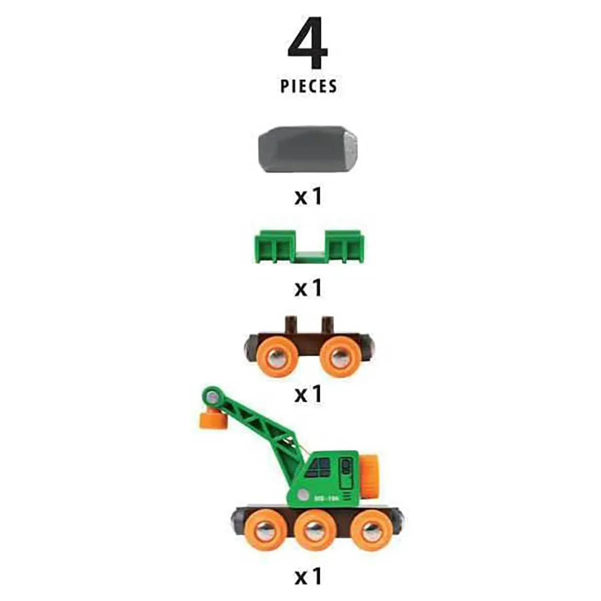 BRIO World: Clever Crane Wagon Set