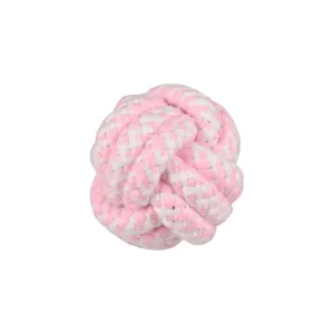 Flamingo Small Dog Cub Rope Ball Ivar Pink Dog Toy 6cm