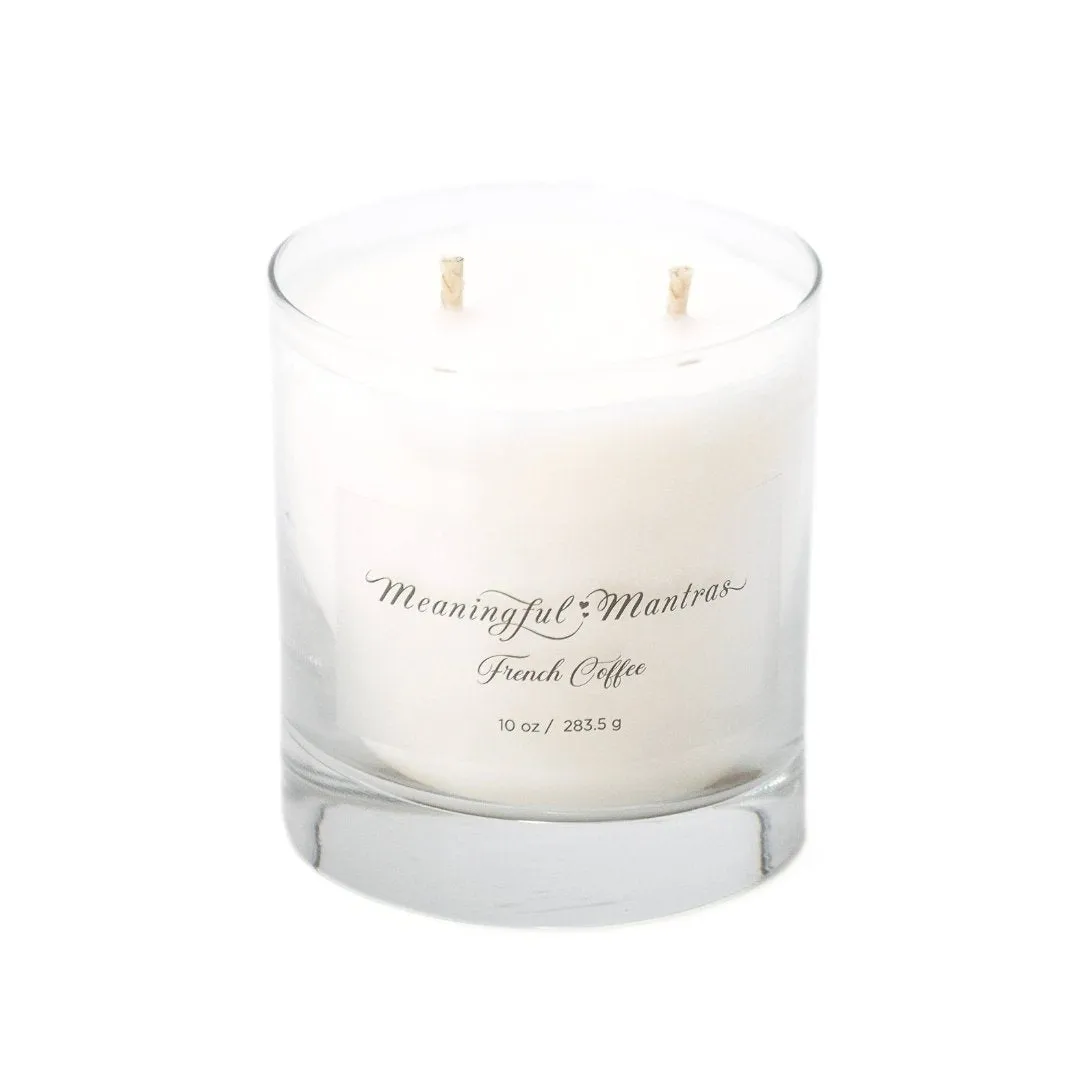 French Coffee 10oz Minimalistic Aromatherapy Candle