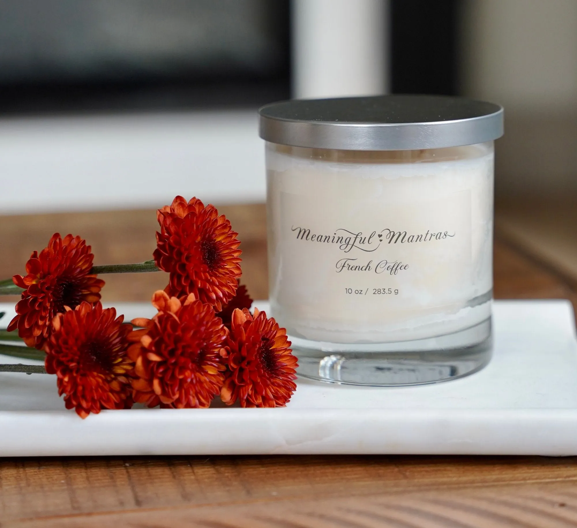 French Coffee 10oz Minimalistic Aromatherapy Candle