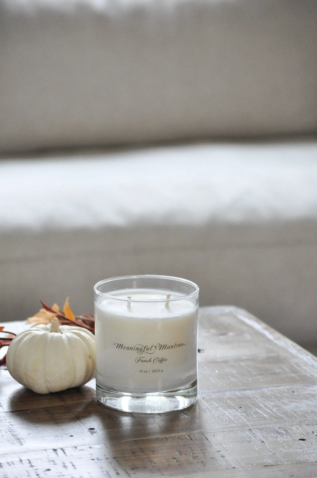 French Coffee 10oz Minimalistic Aromatherapy Candle