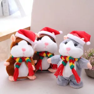Fun Talking Hamster Plush Toy - Interactive, Record & Repeat Features