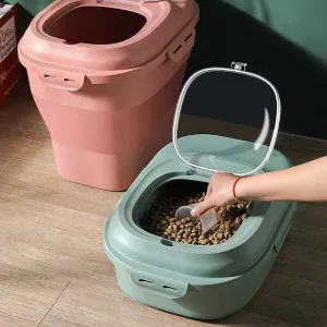 Large Foldable Pet Food Storage Container