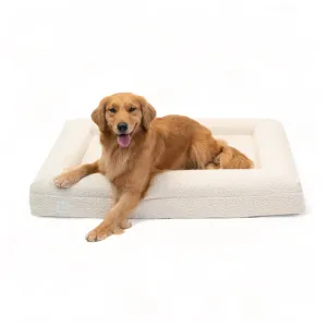 Large Luxury Bouclé Orthopedic Bluewater Dog Bed (Cloud)