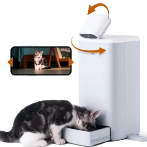 Smart Automatic Cat Feeder with 360° HD Camera & Two-Way Audio.
