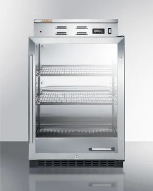 Summit PureTherm 24" Wide Single Chamber Blanket Warmer with Stainless Steel Interior - PHC61G
