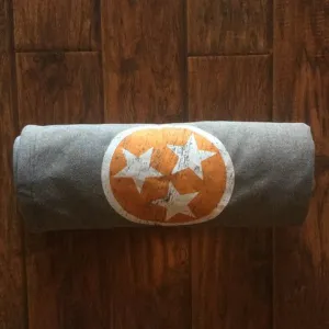 Tri-Star Blanket - Nickel/Orange