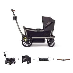 Veer Cruiser City Essentials Bundle - Cruiser City / Retractable Canopy / Leather Grips / Cargo Nets